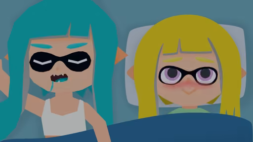 Summatia and Integrelle sleeping next to each other, but Integrelle is too nervous to fall asleep Summatia and Integrelle sleeping next to each other, but Integrelle is too nervous to fall asleep